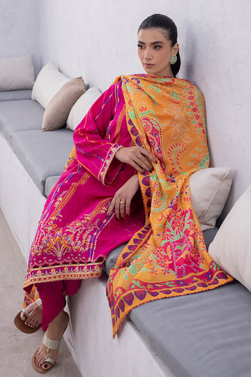 Zellbury Embroidered Shirt Shalwar Dupatta - 1125 Online Shopping
